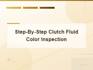 Step-By-Step Clutch Fluid Color Inspection Guide for Proper Diagnosis