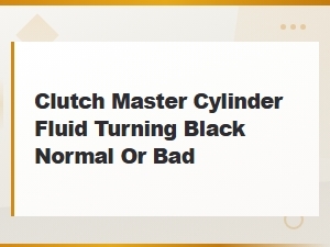 Black Clutch Fluid: When to Worry and Maintenance Tips